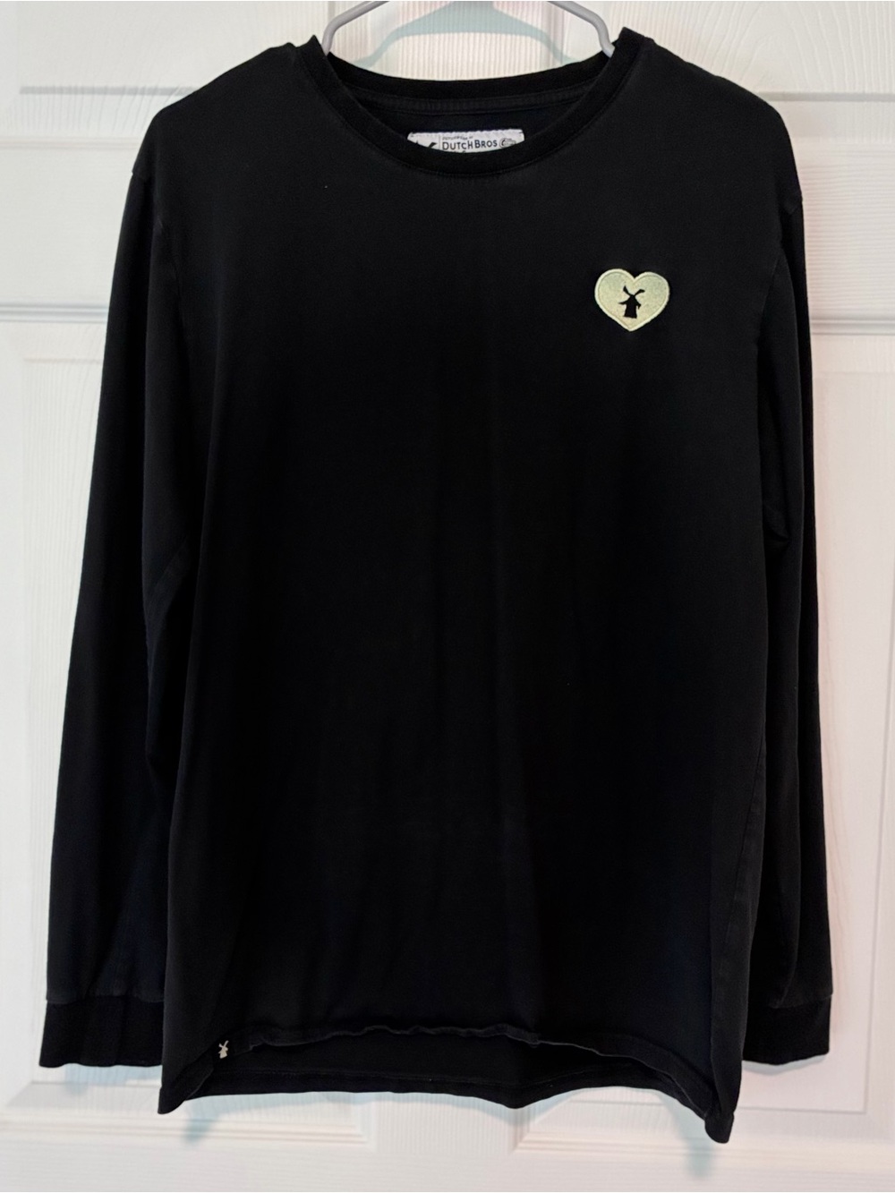 Dutch Bros Black Crewneck Tee “BECAUSE OF YOU”